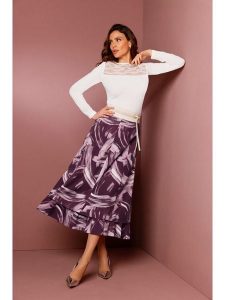 Creation L Spódnica w kolorze jasnoróżowo-ciemnofioletowym rozmiar: 21. Różowe spódnice creation L, l, bez wzorów, maxi. Za 96,14 zł.