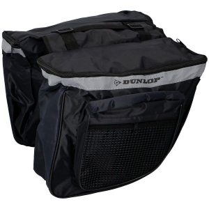 Torba rowerowa podwójna na bagażnik sakwa Dunlop 26l. Niebieskie torebki klasyczne DUNLOP, bez wzorów, bez dodatków. Za 39,49 zł.