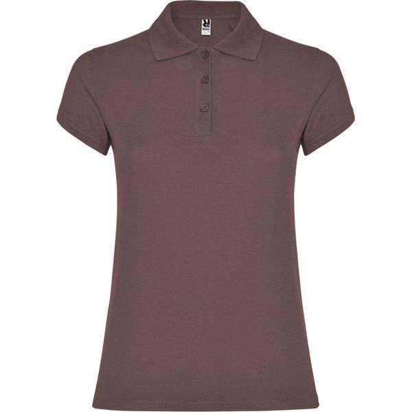 Damska Koszulka Polo W Gwiazdki. Czerwone koszulki sportowe ROLY, bez wzorów, bez ramiączek. Za 55,99 zł.