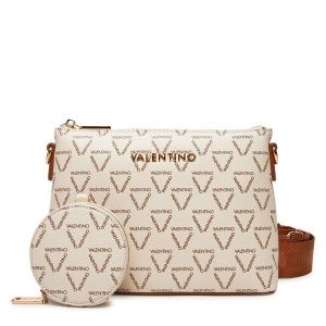 Torebka Valentino. Białe listonoszki Valentino, bez wzorów, bez dodatków. Za 289,99 zł.
