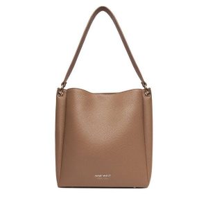 Torebka Nine West. Brązowe torebki klasyczne Nine West, bez wzorów, bez dodatków. Za 229,99 zł.