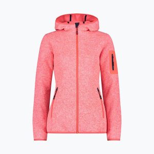 Bluza polarowa damska CMP. Czerwone bluzy CMP, xs, bez wzorów, z polaru, bez kaptura. Za 297,50 zł.