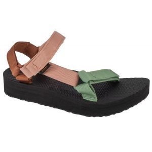 Sandały Teva Midform Universal Sandals 1090969-CYM zielone. Zielone sandały bez wzorów, z tkaniny, bez obcasa, bez zapięcia. Za 396,58 zł.
