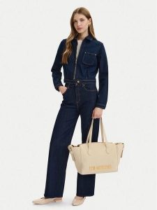 LOVE MOSCHINO Torebka JC4243PP0OKD0110 Biały. Białe shopper bag LOVE MOSCHINO, bez wzorów, ze skóry, bez dodatków. Za 799,99 zł.