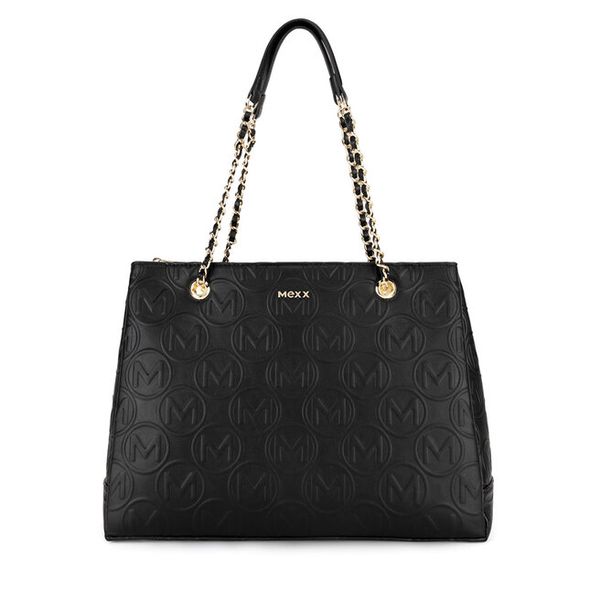 Torebka MEXX. Czarne shopper bag Mexx, bez wzorów, bez dodatków. Za 249,99 zł.