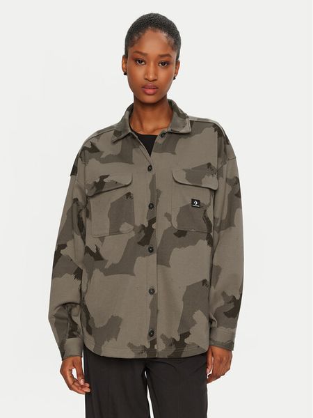 Converse Kurtka przejściowa 10026992-A01 Beżowy Relaxed Fit. Brązowe kurtki Converse, m, bez wzorów, z bawełny, bez kaptura. Za 259,99 zł.