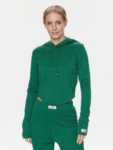 Guess Bluza Anneka V4RQ03 KC2U2 Zielony Regular Fit. Zielone bluzy Guess, m, z aplikacjami, z syntetyku, bez kaptura. Za 339,99 zł.