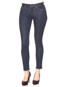 Levi´s Dżinsy "711" - Skinny fit - w kolorze granatowym rozmiar: W26/L32. Niebieskie jeansy z aplikacjami, z podwyższonym stanem. Za 175,67 zł.