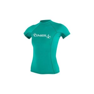 Damska koszulka typu rashguard O'Neill wetsuits Basic Skins. Niebieskie bluzki O'Neill, xs, bez wzorów, sportowe, bez kołnierzyka, bez ramiączek. Za 169,50 zł.