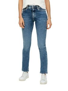 S.OLIVER RED LABEL Dżinsy - Slim fit - w kolorze niebieskim rozmiar: 38/L30. Niebieskie jeansy s.Oliver RED LABEL, z aplikacjami, ze skóry. Za 105,88 zł.