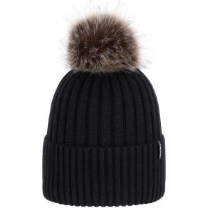 Czapka damska VIKING Hana Pompon Life Style. Czarne czapki Viking, bez wzorów, sportowe. Za 73,68 zł.