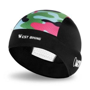 Czapka letnia przeciwsłoneczna jedwabna sportowa czarna. Czarne czapki WEST BIKING, bez wzorów, z jedwabiu, eleganckie. Za 56,16 zł.