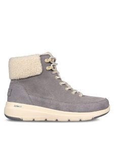 Skechers Trzewiki Glacial Ultra Woodlands 16677/GRY Szary. Szare botki Skechers, bez wzorów, z materiału, bez obcasa, na płaskiej podeszwie, bez zapięcia. Za 319,99 zł.