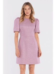 Stylove Sukienka w kolorze lawendowym rozmiar: XL. Różowe sukienki Stylove, xl, bez wzorów, bez kołnierzyka, bez ramiączek, mini. Za 234,99 zł.