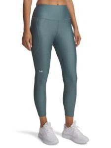 Under Armour Legginsy funkcyjne w kolorze szaroniebieskim rozmiar: M. Niebieskie legginsy Under Armour, bez wzorów, z materiału, z podwyższonym stanem. Za 157,73 zł.