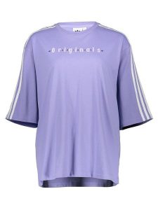 Adidas Koszulka w kolorze błękitnym rozmiar: S. Niebieskie bluzki ADIDAS, s, bez wzorów, z bawełny, bez kołnierzyka, bez ramiączek. Za 74,63 zł.