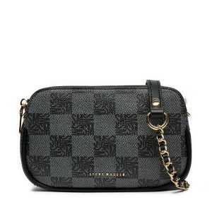 Torebka Steve Madden. Czarne torebki wieczorowe Steve Madden, bez wzorów, bez dodatków. Za 219,99 zł.