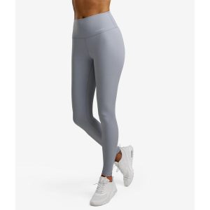 Legginsy sportowe damskie. Niebieskie legginsy NORDICDOTS, bez wzorów, z elastanu. Za 365,00 zł.
