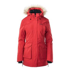 Kurtka damska ocieplana Hi-Tec Lady Lasse - czerwona, Rozmiar M. Czerwone kurtki Hi-tec, na zimę, m, bez wzorów, z materiału, bez kaptura. Za 239,99 zł.