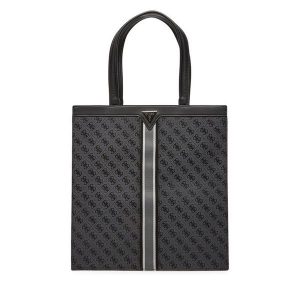 Torebka Guess. Szare shopper bag Guess, z aplikacjami, bez dodatków. Za 489,99 zł.