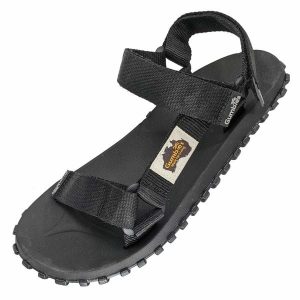 Sandały damskie Gumbies Scrambler Sandals. Czarne sandały Gumbies, bez wzorów, bez obcasa, bez zapięcia. Za 109,99 zł.