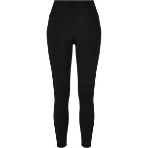 Damskie Legginsy Z Wysokimi Stanami Z Błyszczącym Paskiem. Brązowe legginsy Urban Classics, bez wzorów, z podwyższonym stanem. Za 84,99 zł.