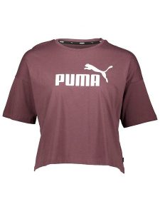 Puma Koszulka "ESS" w kolorze bordowym rozmiar: M. Czerwone bluzki Puma, m, bez wzorów, z bawełny, bez kołnierzyka, bez ramiączek. Za 52,79 zł.
