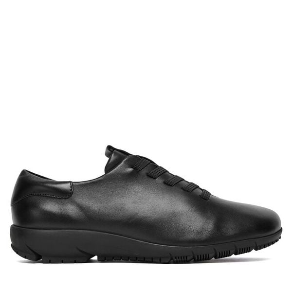 Półbuty Josef Seibel. Czarne półbuty Josef Seibel, bez wzorów, bez obcasa, na płaskiej podeszwie, bez zapięcia. Za 339,99 zł.