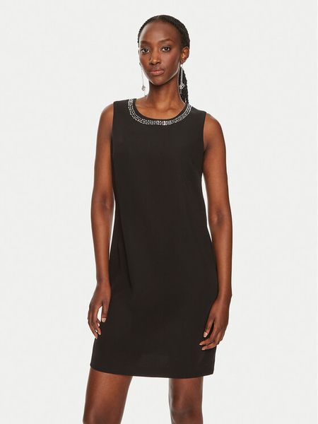 Liu Jo Sukienka koktajlowa WF4194 T0792 Czarny Regular Fit. Czarne kombinezony Liu Jo, bez wzorów, z syntetyku, wizytowe, bez kołnierzyka, bez ramiączek. Za 429,99 zł.