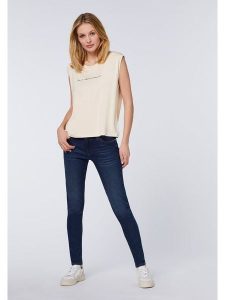 Detto Fatto Top w kolorze kremowym rozmiar: 34. Brązowe topy Detto Fatto, bez wzorów, z wiskozy, bez kołnierzyka, bez ramiączek. Za 60,99 zł.