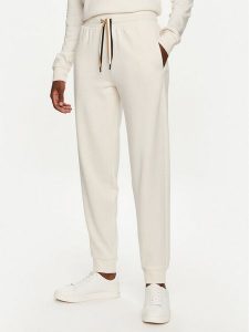 Boss Spodnie dresowe CP Stripe 50524759 Écru Regular Fit. Spodnie dresowe Boss, xxl, bez wzorów, z bawełny. Za 209,99 zł.