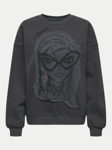 ONLY Bluza Collie 15337366 Szary Regular Fit. Szare bluzy ONLY, l, bez wzorów, z bawełny, bez kaptura. Za 89,99 zł.