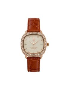 U.S. Polo Assn. Zegarek Mirabelle USP8488RG Brązowy. Brązowe, analogowe zegarki U.S. Polo Assn. Za 449,99 zł.