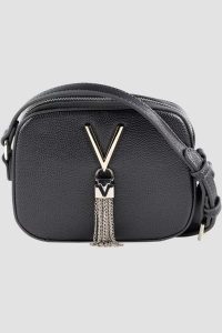 VALENTINO Szara torebka Divina Camera Bag. Szare torebki wieczorowe Valentino by Mario Valentino, bez wzorów, małe, bez dodatków. W wyprzedaży za 289,99 zł.