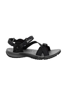 Jack Wolfskin Sandały trekkingowe "Lakewood" w kolorze szarym rozmiar: 38. Czarne sandały Jack Wolfskin, bez wzorów, z otwartym noskiem, bez obcasa, na płaskiej podeszwie, bez zapięcia. Za 245,96 zł.