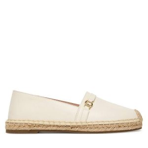 Espadryle Coccinelle. Białe espadryle Coccinelle, bez wzorów, bez obcasa. Za 799,99 zł.