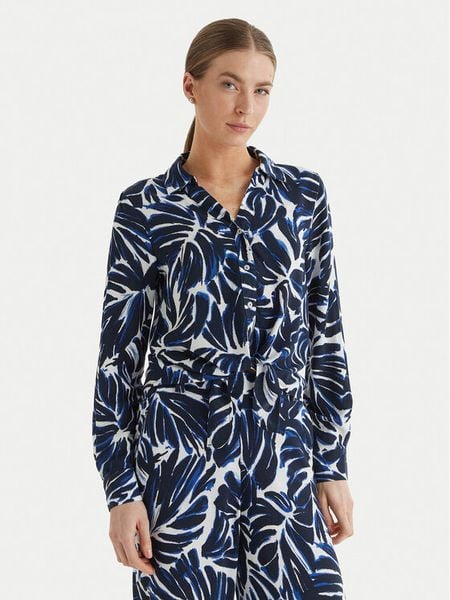 ONLY Koszula Nova 15284332 Granatowy Regular Fit. Niebieskie koszule ONLY, l, bez wzorów, z wiskozy, bez kołnierzyka, bez ramiączek. Za 139,99 zł.