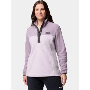 Sweter Damski Columbia Benton Springs 1/2 Snap II. Fioletowe swetry klasyczne Columbia, z materiału, bez kołnierzyka. W wyprzedaży za 197,10 zł.