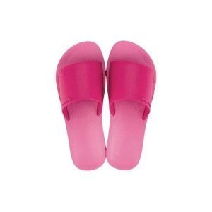 Klapki basenowe damskie Ipanema Anat Classic Slide. Czerwone klapki Ipanema, bez wzorów, z materiału, bez obcasa. Za 75,04 zł.