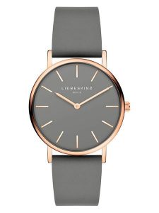 Liebeskind Zegarek kwarcowy w kolorze różowozłoto-szarym rozmiar: onesize. Szare, analogowe zegarki Liebeskind. Za 361,99 zł.