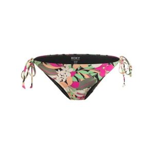 Majtki bikini wiązane z boku dla Kobiety PRINTED BEACH CLASSICS Czarny. Czarne bikini Roxy, bez wzorów, z elastanu. Za 129,00 zł.