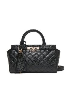 Guess Torebka Idra HWGG81 57050 Czarny. Czarne torebki klasyczne Guess, z aplikacjami, ze skóry, bez dodatków. Za 439,99 zł.