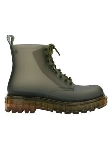 Melissa Botki w kolorze khaki rozmiar: 38. Brązowe botki Melissa, bez wzorów, bez obcasa, bez zapięcia. Za 249,76 zł.