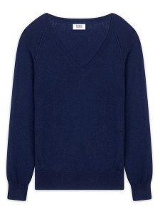 AUTHENTIC CASHMERE Kaszmirowy sweter "Giusalet" w kolorze granatowym rozmiar: L. Niebieskie swetry oversize AUTHENTIC CASHMERE, l, bez wzorów, z kaszmiru, bez ramiączek. Za 348,08 zł.