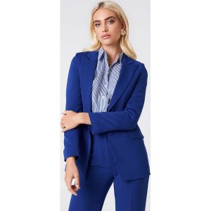 Trendyol Marynarka z kieszeniami - Blue. Marynarki i żakiety marki Trendyol. W wyprzedaży za 111,47 zł.