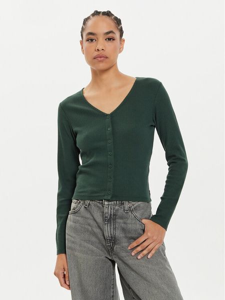 Levi's® Bluzka Muse A8783-0005 Zielony Slim Fit. Zielone bluzki s, bez wzorów, z bawełny, bez kołnierzyka, bez ramiączek. Za 129,99 zł.