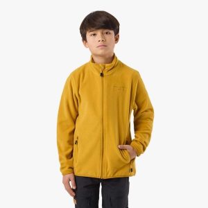 Bluza Polarowa Rozpinana Hiking Junior Swedemount Tromsö. Żółte bluzy SWEDEMOUNT, na zimę, bez wzorów, z polaru, bez kaptura. Za 149,99 zł.