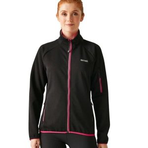 Bluza turystyczna polarowa damska Regatta Ravenhill. Czarne bluzy Regatta, bez wzorów, z polaru, bez kaptura. Za 202,00 zł.