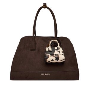 Torebka Steve Madden. Brązowe torebki klasyczne Steve Madden, bez wzorów, bez dodatków. Za 559,99 zł.