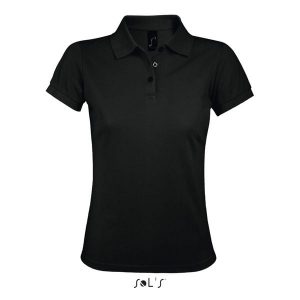 Damska koszulka polo Sol's Prime. Czarne bluzki SOL'S, s, bez wzorów, eleganckie, bez kołnierzyka, bez ramiączek. Za 124,00 zł.